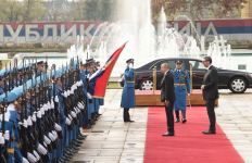 Official welcome ceremony held for President Ilham Aliyev in Belgrade (PHOTO/VIDEO)