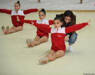 Training for First 'Ojag' International Rhythmic Gymnastics Cup being held in Baku (PHOTO)