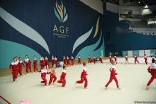 Training for First 'Ojag' International Rhythmic Gymnastics Cup being held in Baku (PHOTO)