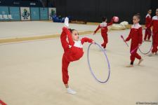 Training for First 'Ojag' International Rhythmic Gymnastics Cup being held in Baku (PHOTO)