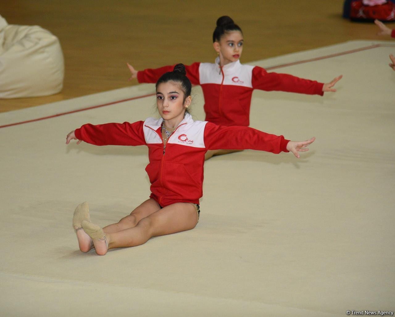 Training for First 'Ojag' International Rhythmic Gymnastics Cup being held in Baku (PHOTO)
