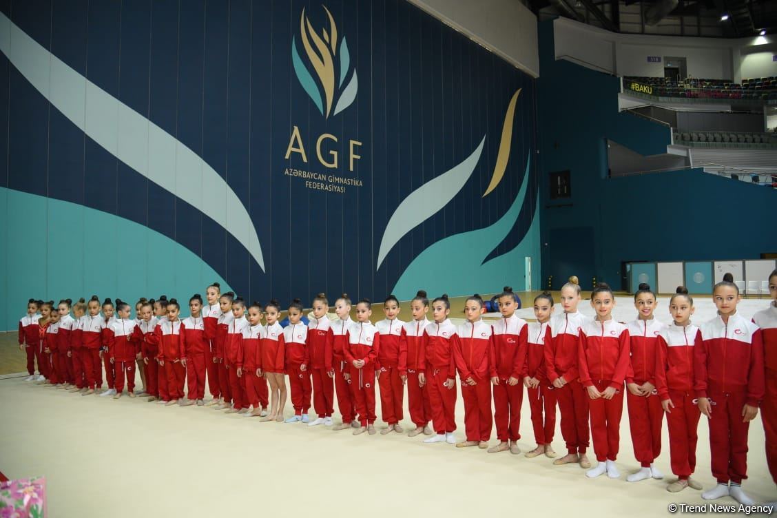 Training for First 'Ojag' International Rhythmic Gymnastics Cup being held in Baku (PHOTO)