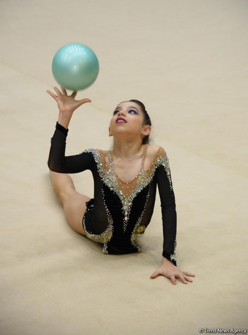 Training for First 'Ojag' International Rhythmic Gymnastics Cup being held in Baku (PHOTO)