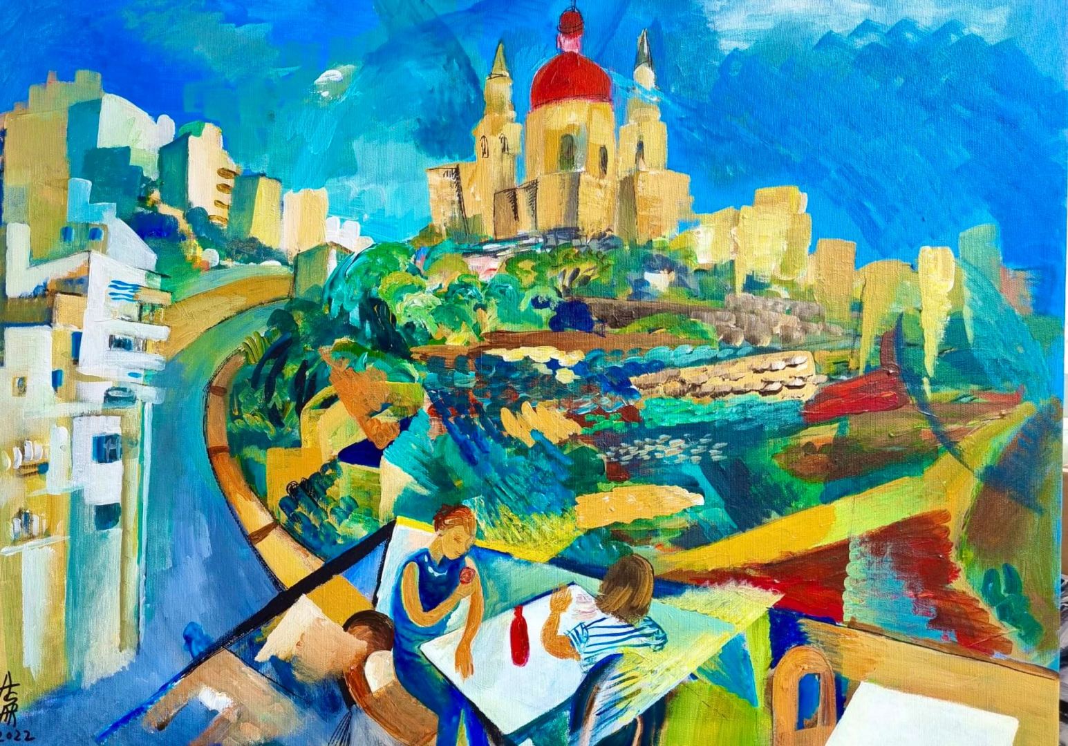 Азербайджанская художница приняла участие в международном проекте Art Camp Malta (ФОТО)