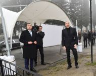 Президент Ильхам Алиев и Первая леди Мехрибан Алиева ознакомились с ремонтно-реставрационными работами, проводимыми на территории Шекинского национального историко-архитектурного заповедника «Юхары Баш» (ФОТО/ВИДЕО)