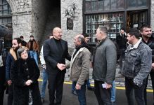 Президент Ильхам Алиев и Первая леди Мехрибан Алиева ознакомились с ремонтно-реставрационными работами, проводимыми на территории Шекинского национального историко-архитектурного заповедника «Юхары Баш» (ФОТО/ВИДЕО)
