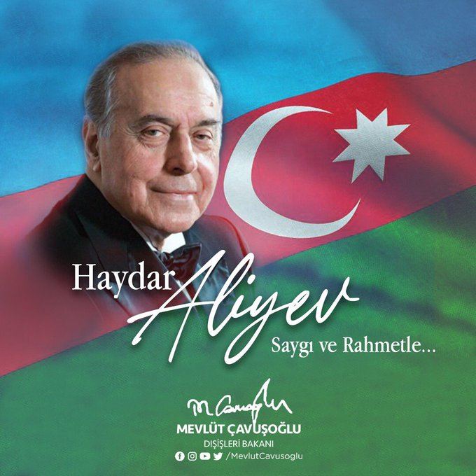 Turkish FM tweets on occasion of great Azerbaijani leader Heydar Aliyev's death anniversary