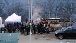 Azerbaijani NGOs' protests on Russian peacekeepers' deployment area continue for more than 19 hours (PHOTO/VIDEO)