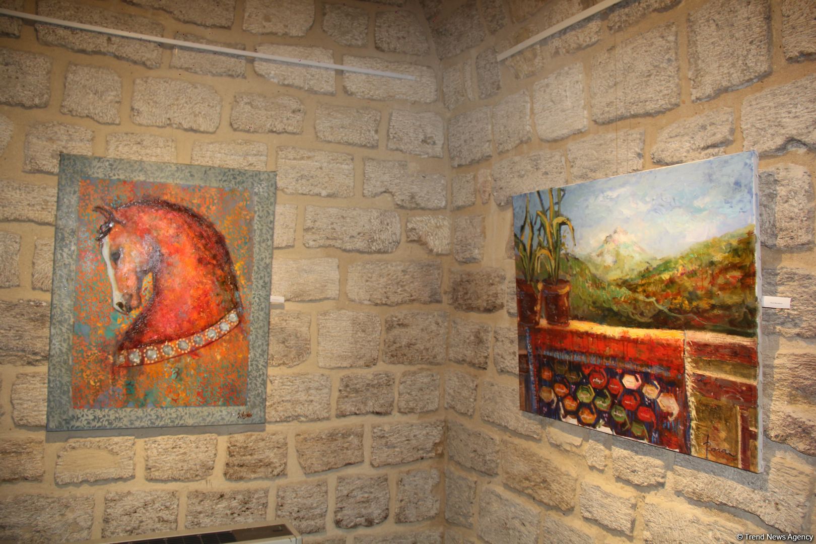 Красочный сад  с прекрасными девушками! Art Tower Gallery стала ярким событием культурной жизни Ичери шехер (ФОТО)