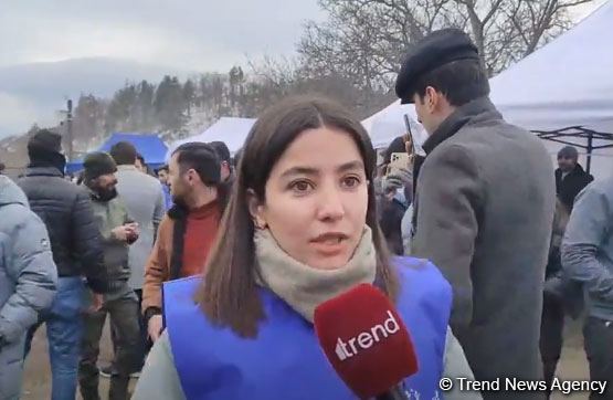 Azerbaijani protestor shares concerns about ecoterrorism in area of Russian peacekeepers' temporary deployment