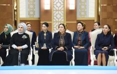 First VP of Azerbaijan Mehriban Aliyeva views exhibitions of fine and decorative arts in Turkmenbashi (PHOTO/VIDEO)