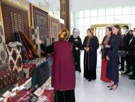 First VP of Azerbaijan Mehriban Aliyeva views exhibitions of fine and decorative arts in Turkmenbashi (PHOTO/VIDEO)