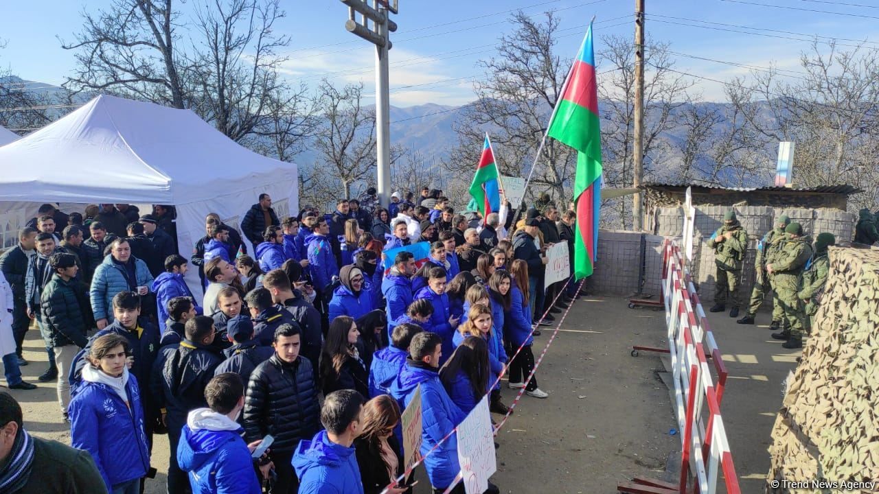 Current situation on Azerbaijan's Lachin road (PHOTO/VIDEO)