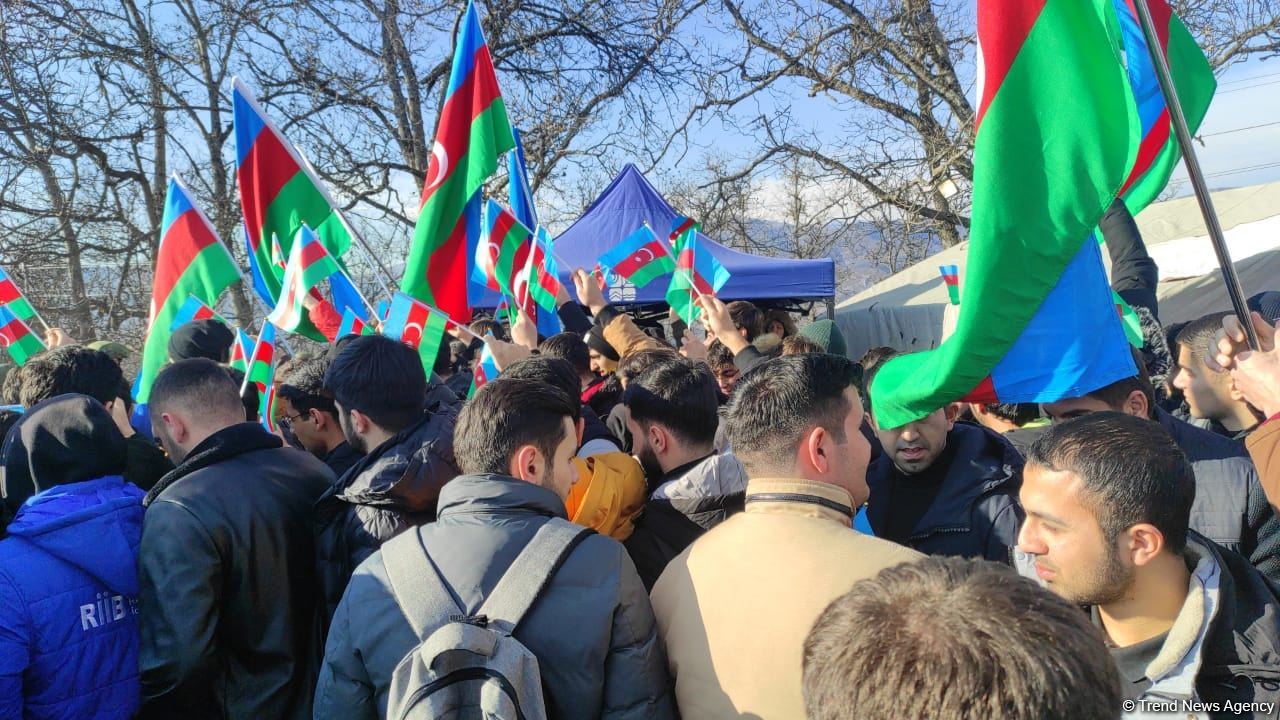 Current situation on Azerbaijan's Lachin road (PHOTO/VIDEO)