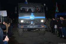Russian peacekeepers' supply vehicle pass along Azerbaijan's Lachin road (PHOTO/VIDEO)