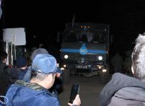 Russian peacekeepers' supply vehicle pass along Azerbaijan's Lachin road (PHOTO/VIDEO)