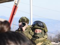 Фотокадры с мирной акции азербайджанцев в зоне временной ответственности миротворцев (ФОТО)