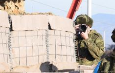 Фотокадры с мирной акции азербайджанцев в зоне временной ответственности миротворцев (ФОТО)