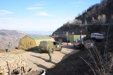 Фотокадры с мирной акции азербайджанцев в зоне временной ответственности миротворцев (ФОТО)