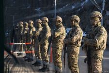 Фотокадры с мирной акции азербайджанцев в зоне временной ответственности миротворцев (ФОТО)