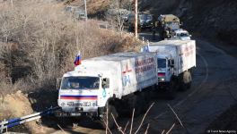 Peacekeepers' supply vehicles pass freely along Azerbaijan's Lachin road (PHOTO/VIDEO)