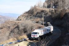 Peacekeepers' supply vehicles pass freely along Azerbaijan's Lachin road (PHOTO/VIDEO)