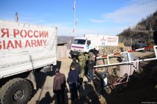 Peacekeepers' supply vehicles pass freely along Azerbaijan's Lachin road (PHOTO/VIDEO)
