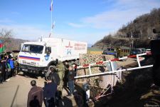 Peacekeepers' supply vehicles pass freely along Azerbaijan's Lachin road (PHOTO/VIDEO)