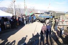 Peacekeepers' supply vehicles pass freely along Azerbaijan's Lachin road (PHOTO/VIDEO)