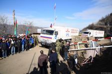 Peacekeepers' supply vehicles pass freely along Azerbaijan's Lachin road (PHOTO/VIDEO)