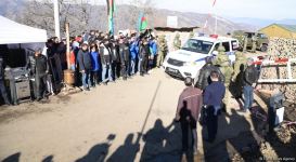 Peacekeepers' supply vehicles pass freely along Azerbaijan's Lachin road (PHOTO/VIDEO)