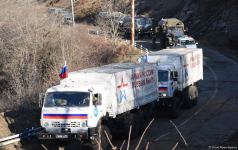 Peacekeepers' supply vehicles pass freely along Azerbaijan's Lachin road (PHOTO/VIDEO)