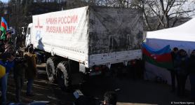Peacekeepers' supply vehicles pass freely along Azerbaijan's Lachin road (PHOTO/VIDEO)