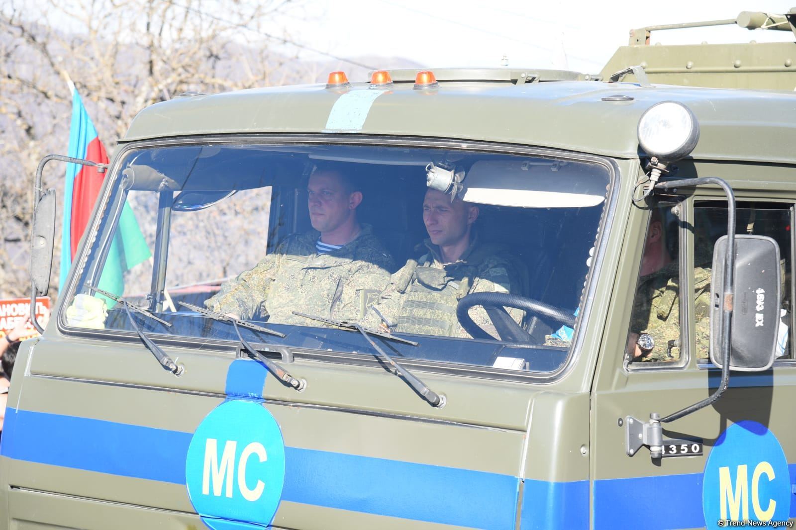 Peacekeepers' supply vehicles pass freely along Azerbaijan's Lachin road (PHOTO/VIDEO)