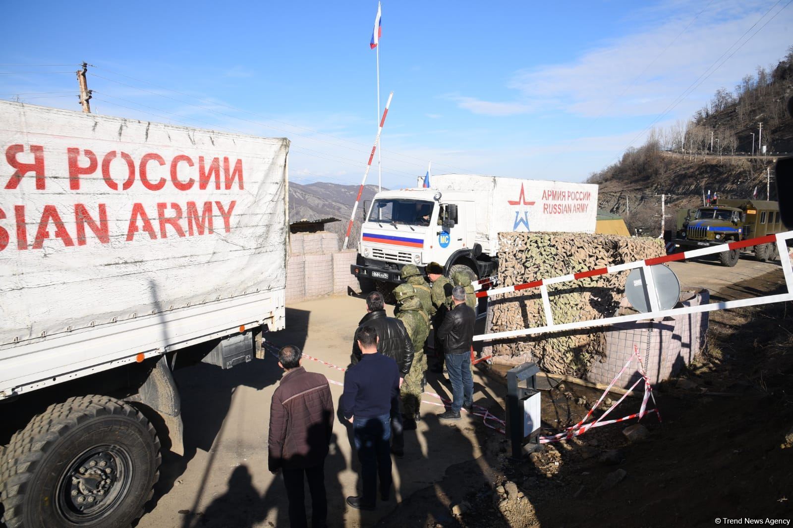 Peacekeepers' supply vehicles pass freely along Azerbaijan's Lachin road (PHOTO/VIDEO)