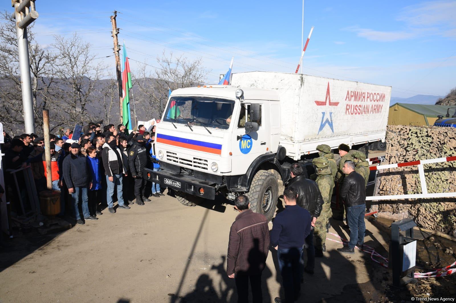 Peacekeepers' supply vehicles pass freely along Azerbaijan's Lachin road (PHOTO/VIDEO)