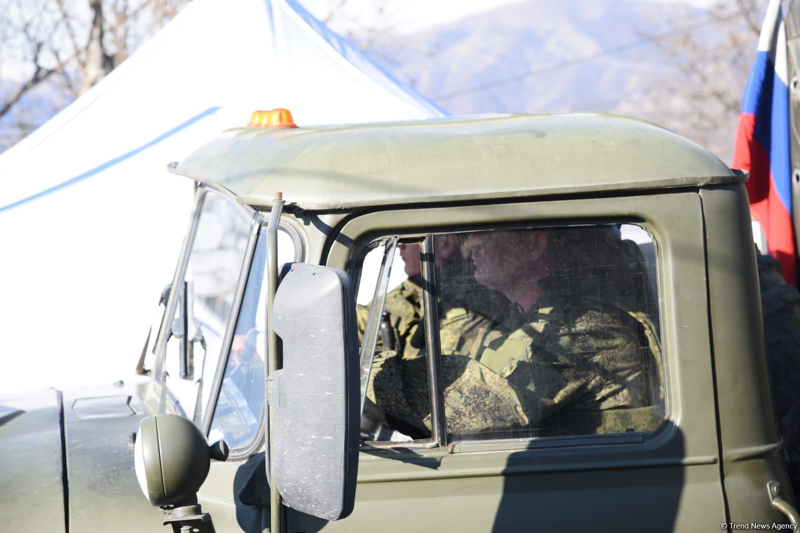 Peacekeepers' supply vehicles pass freely along Azerbaijan's Lachin road (PHOTO/VIDEO)
