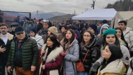 Azerbaijanis continue peaceful protests on Lachin road (PHOTO/VIDEO)