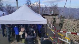 Azerbaijanis continue peaceful protests on Lachin road (PHOTO/VIDEO)