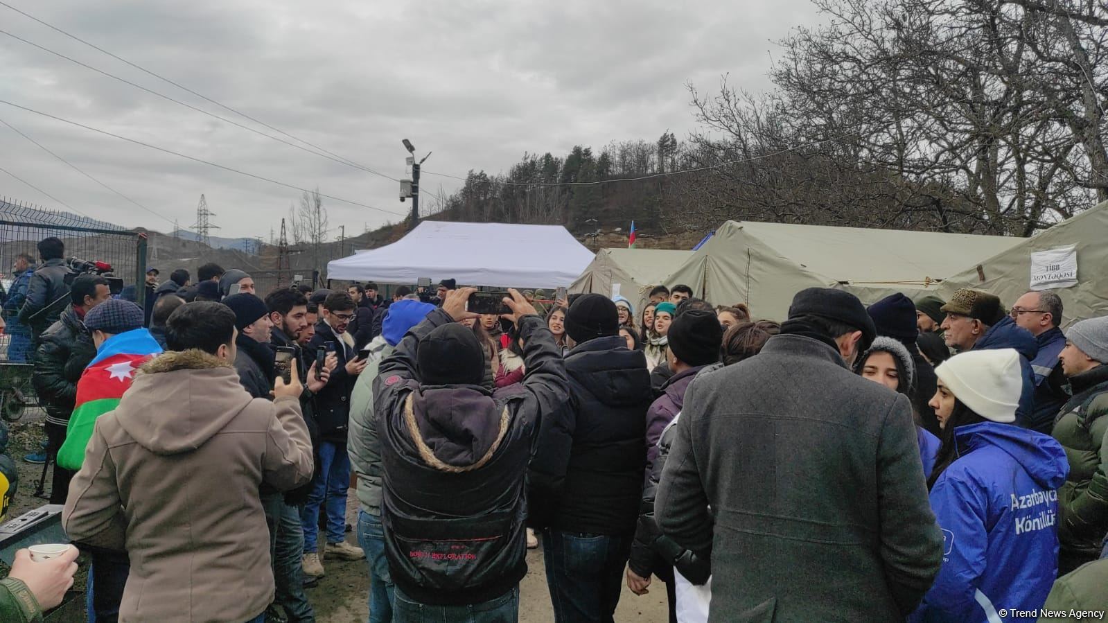 Azerbaijanis continue peaceful protests on Lachin road (PHOTO/VIDEO)