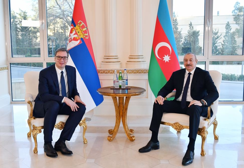 President Ilham Aliyev holds one-on-one meeting with President of ...