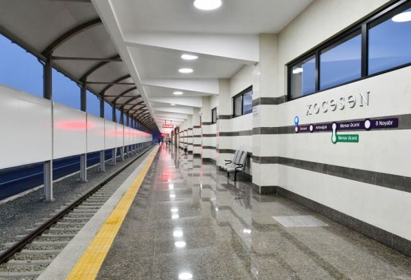 Baku's Khojasan metro station receives its first passengers