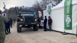 More supply vehicles of Russian peacekeepers pass through Azerbaijan's Lachin road (PHOTO) (UPDATE)