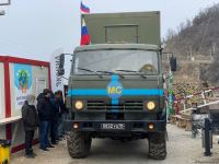 Палатки и контейнеры миротворцев демонтируются и увозятся в направлении Лачина (ФОТО)