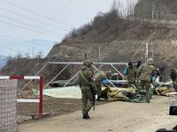 Peacekeepers changing place of their tents on area of peaceful protests near Azerbaijan's Shusha (PHOTO/VIDEO)