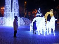 Баку в канун Нового года (ФОТОРЕПОРТАЖ)