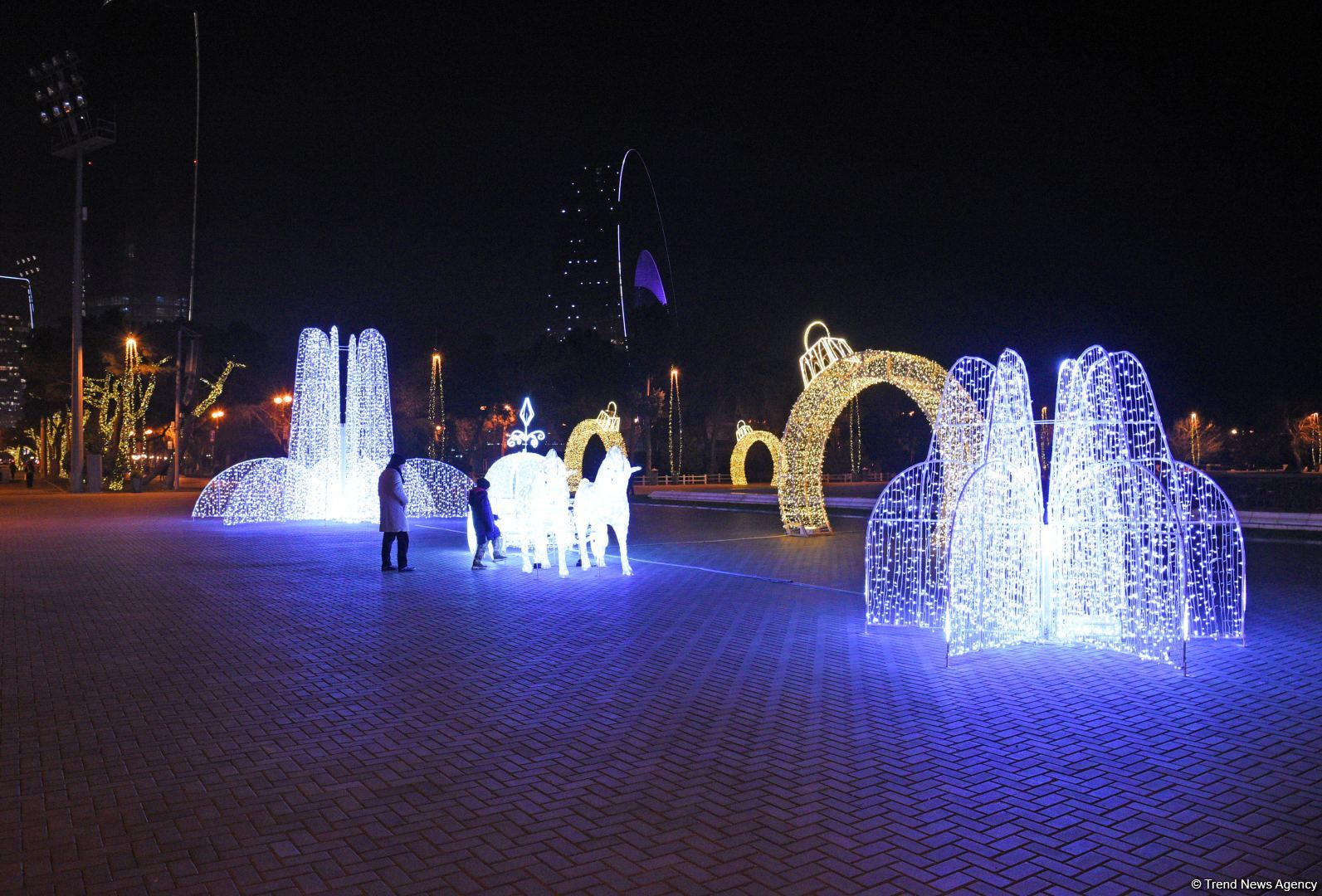 Баку в канун Нового года (ФОТОРЕПОРТАЖ)