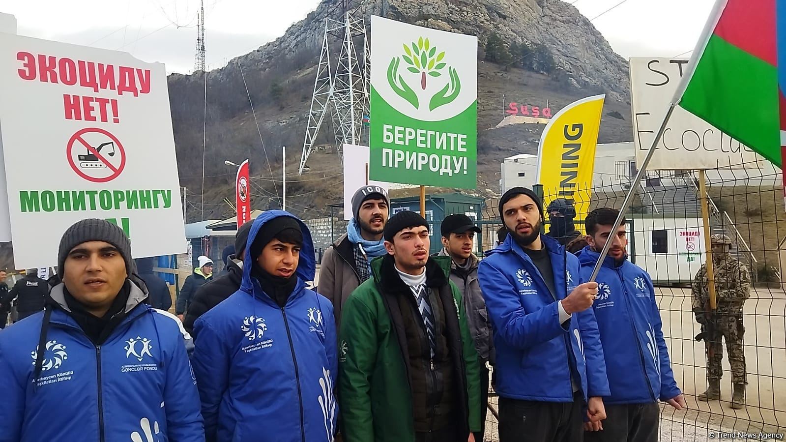 Peaceful protests of Azerbaijanis on Lachin-Khankandi road continue (PHOTO)
