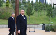 President Ilham Aliyev attends inauguration of second part of Central Park in Baku (PHOTO/VIDEO)