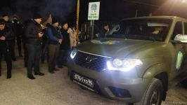 One more vehicle of Russian peacekeepers freely pass along Azerbaijan's Lachin-Khankendi road (PHOTO)